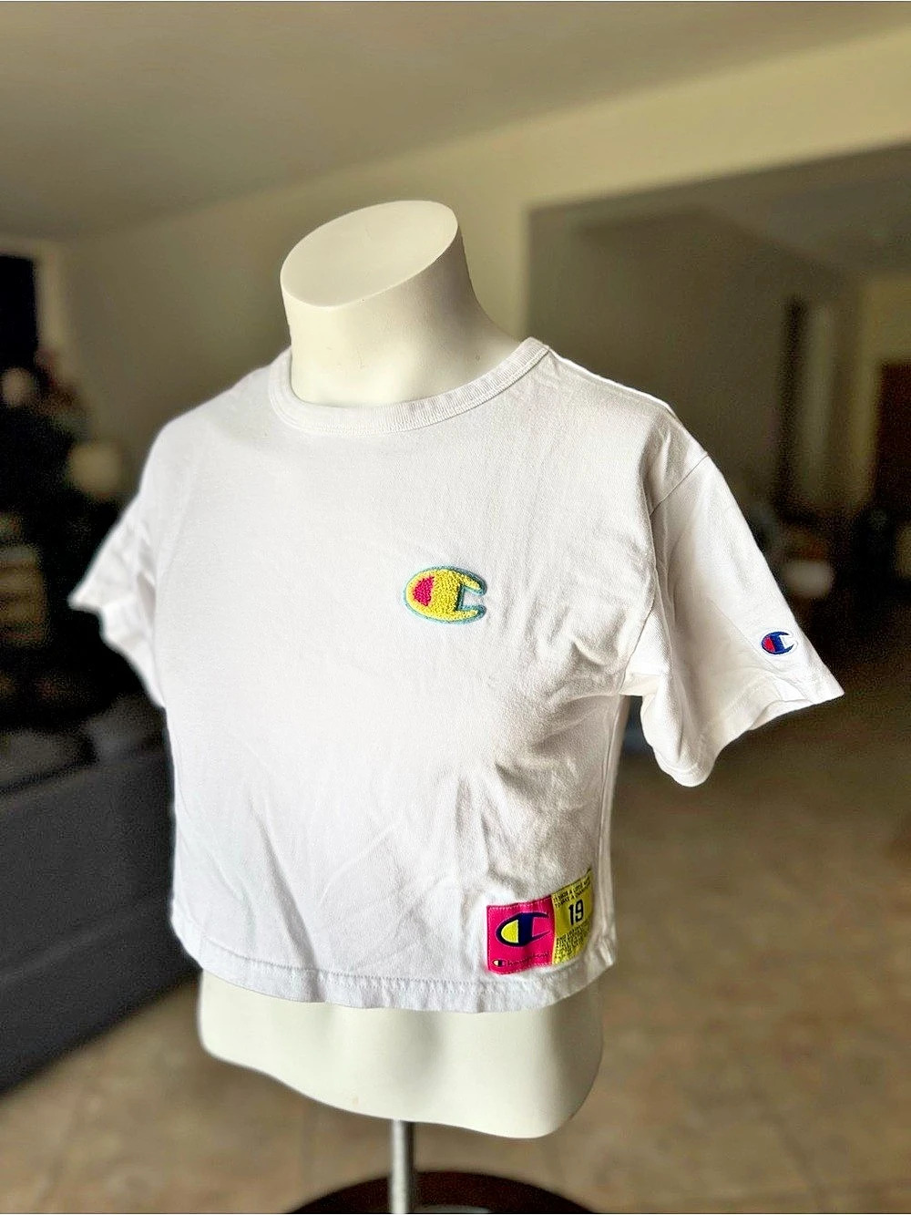 Champion Heritage Cropped T-Shirt White XS